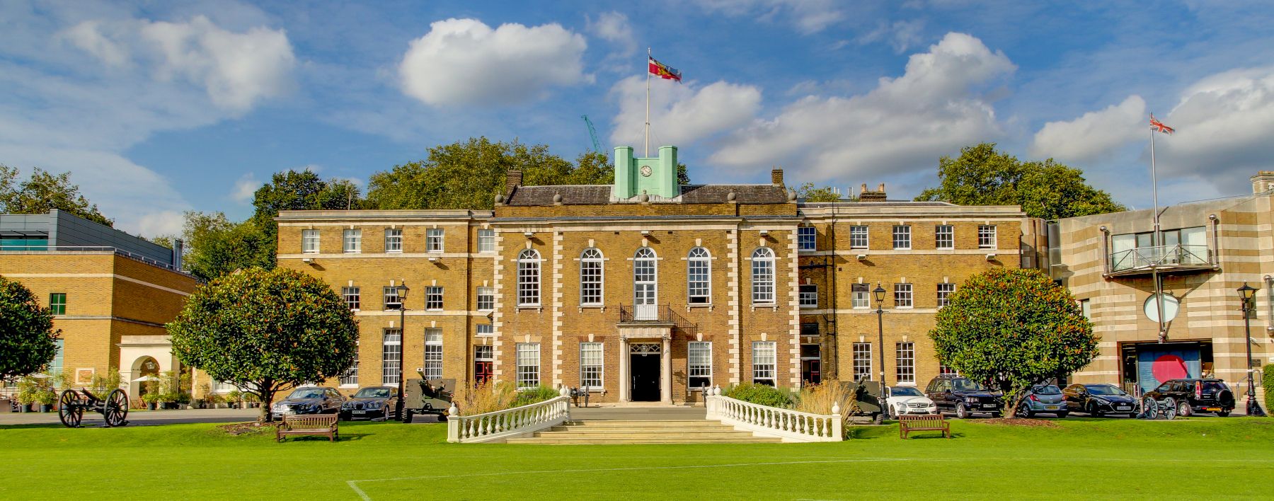 Photograph of the HAC Armoury House, the physical location of our meetings.