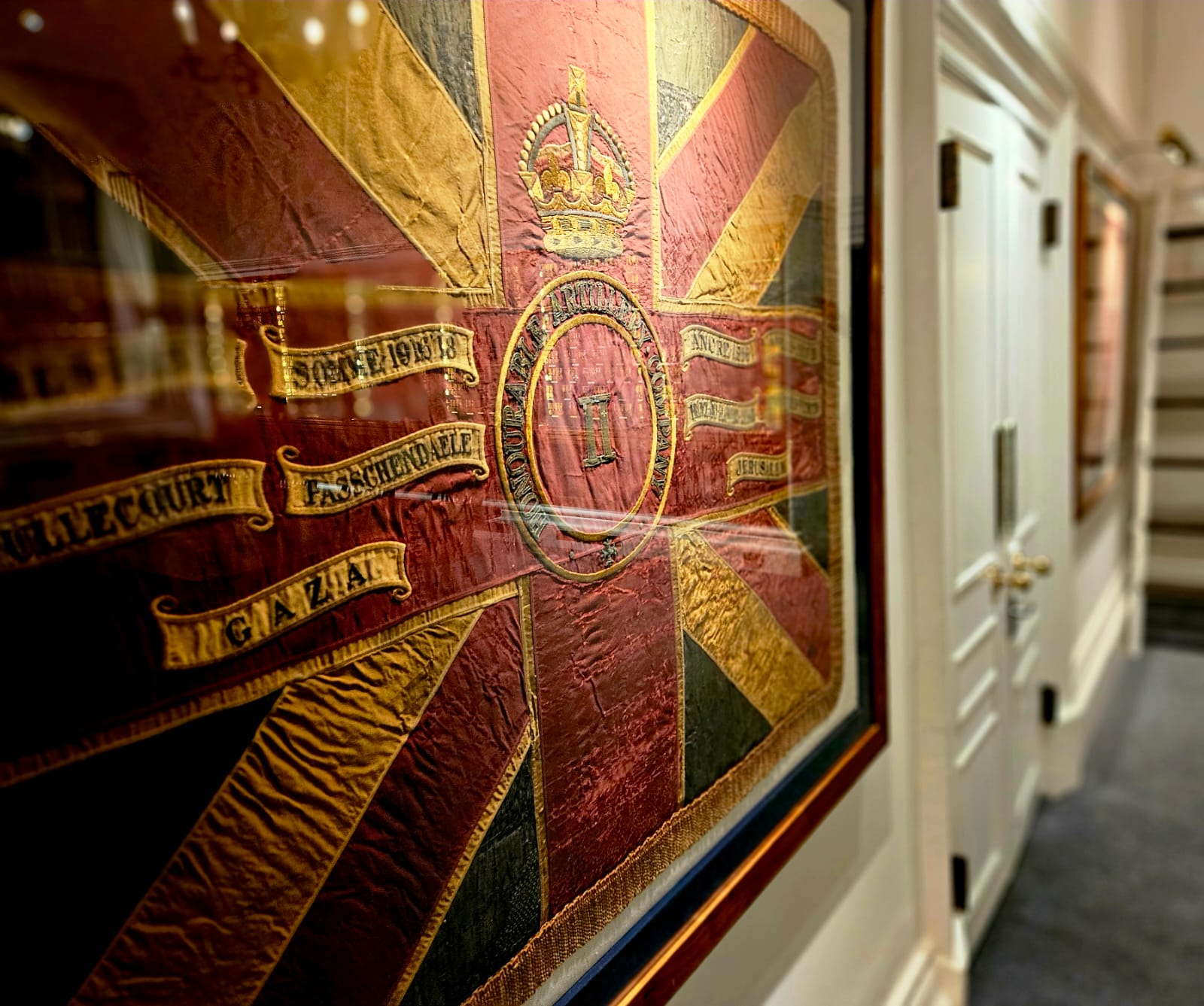 Photograph of a military banner.
