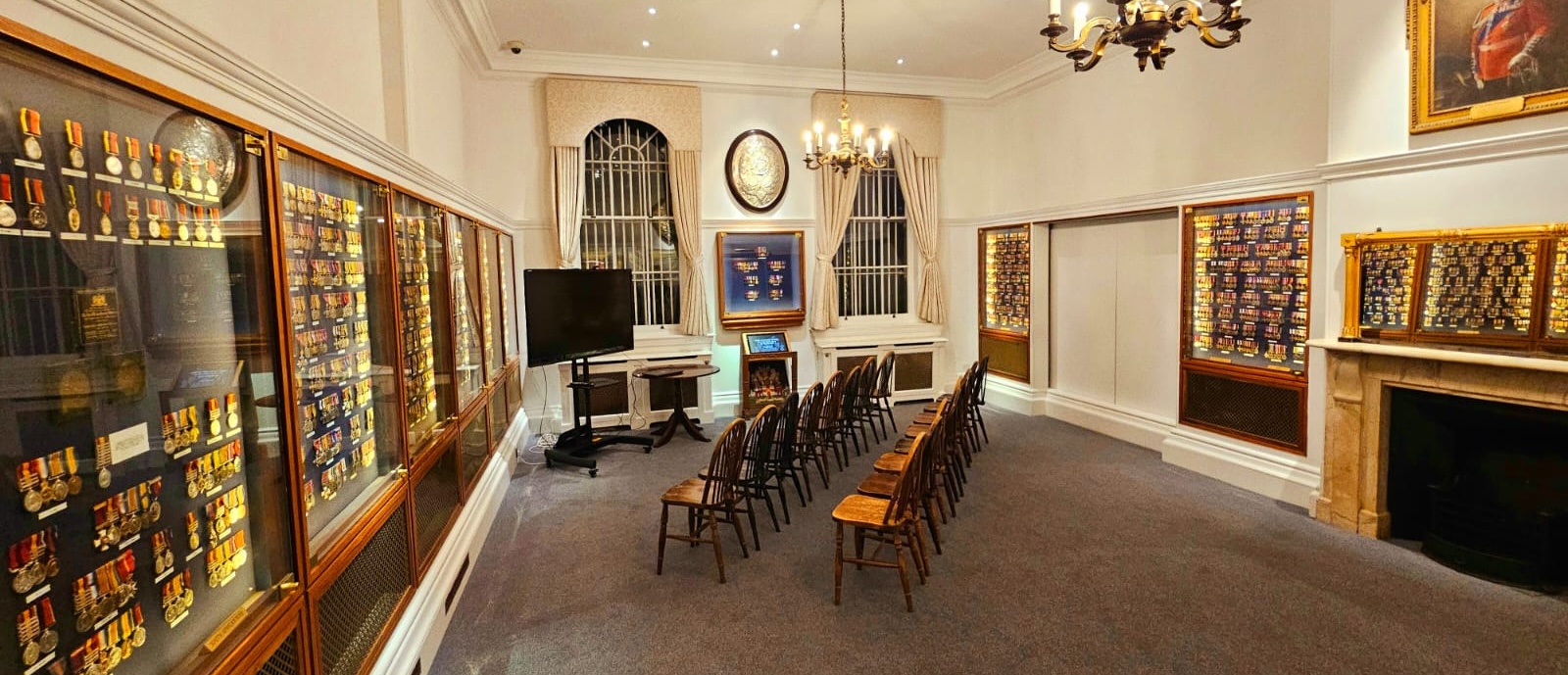 Photograph of the Medal room, where we usually host our meetings.